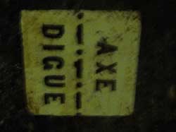 Axe de la digue