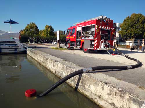 Pompier chez Charmes Nautiques