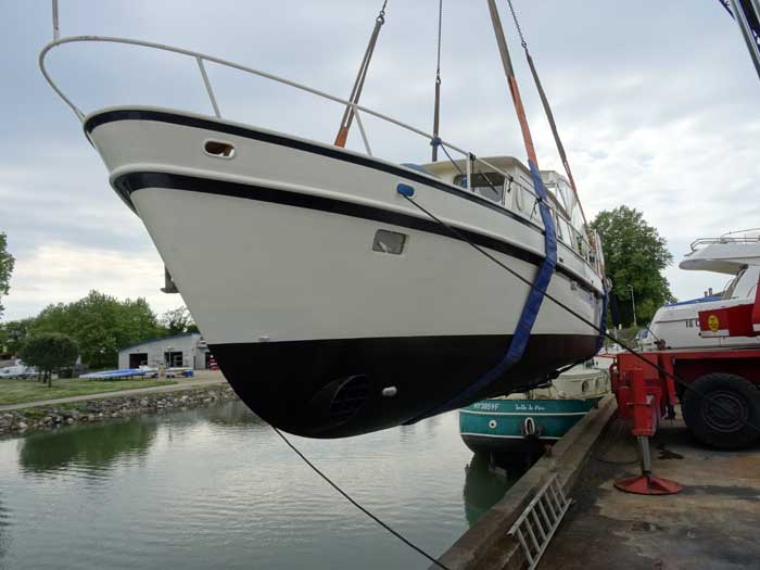 mise à l'eau ou à quai