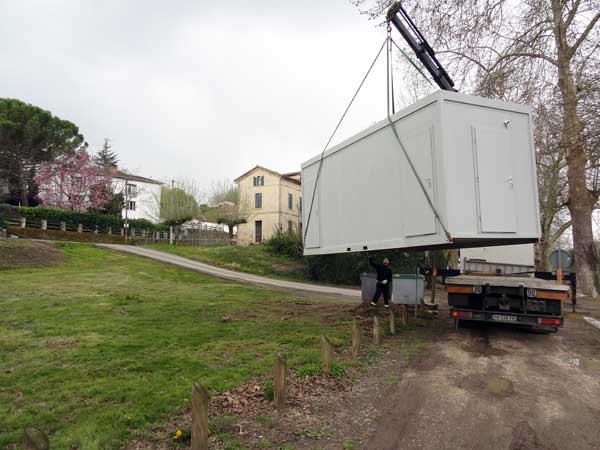 Groupe sanitaire au port de Castets en Dorthe