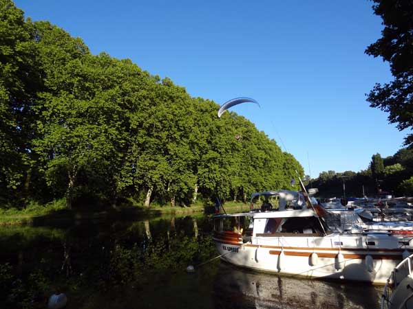 Survole du port de Castets