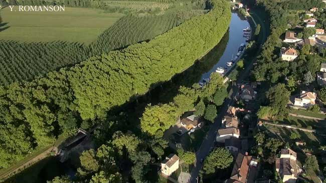 Port de Castets-en-Dorthe - Vue du ciel