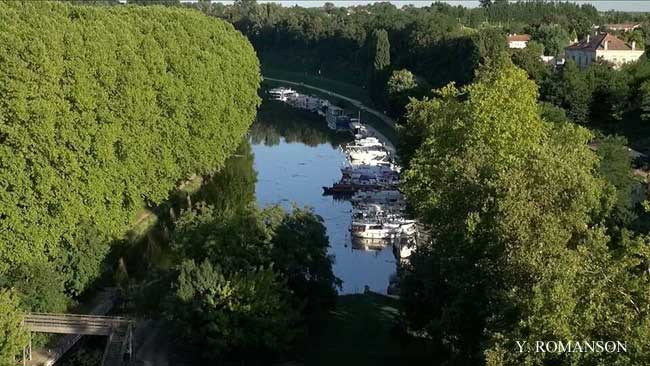 Port de Castets-en-Dorthe - Vue du ciel