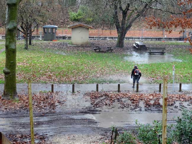 Parking aire du camping