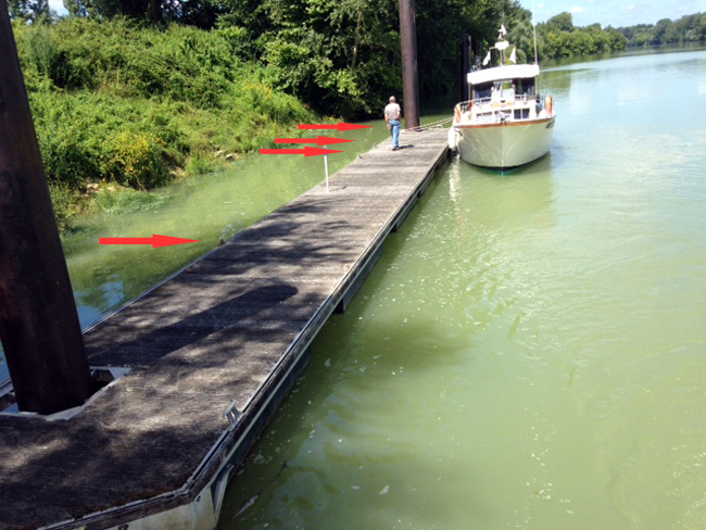 Ponton en Garonne