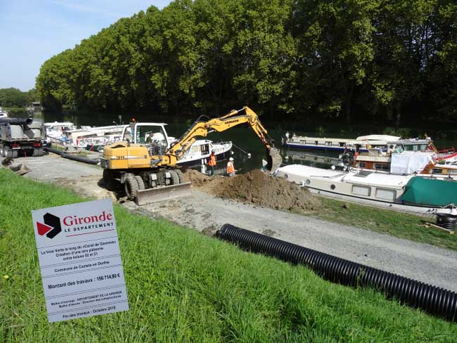 Travaux voie verte