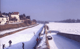 Embâcle sur la loire (Orléans) en 1985