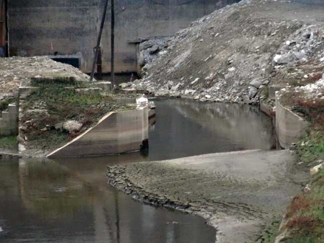 Tunnel où s'écoule le Blavet dans la tranche 2