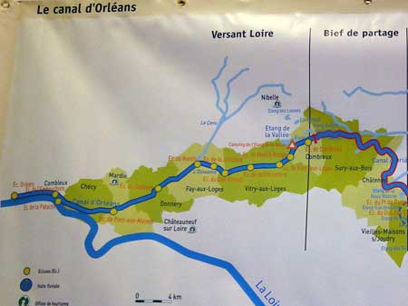 Canal d'Orléans versant Loire