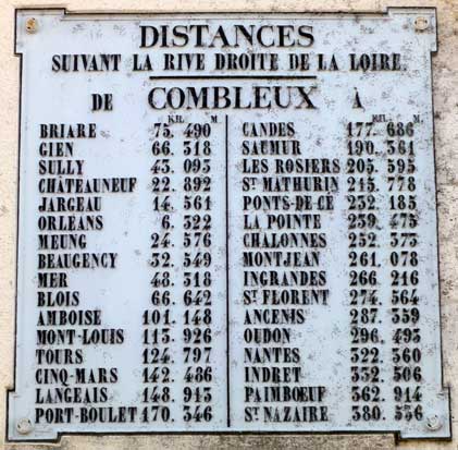 Distance de Combleux