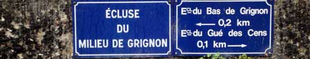 Ecluse du milieu de Grignon