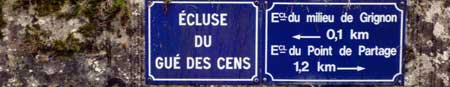 Ecluse du Gué des Cens