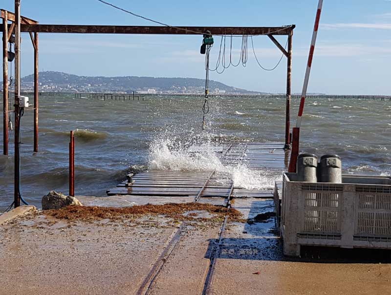 Tempête sur l'étang de Thau