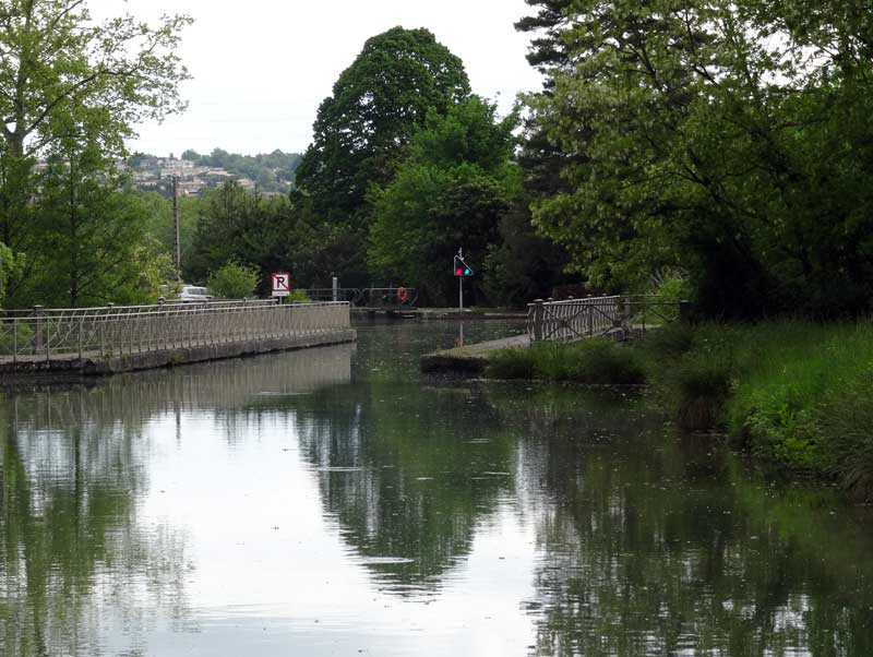 Pont-canal et écluse de l'Hers