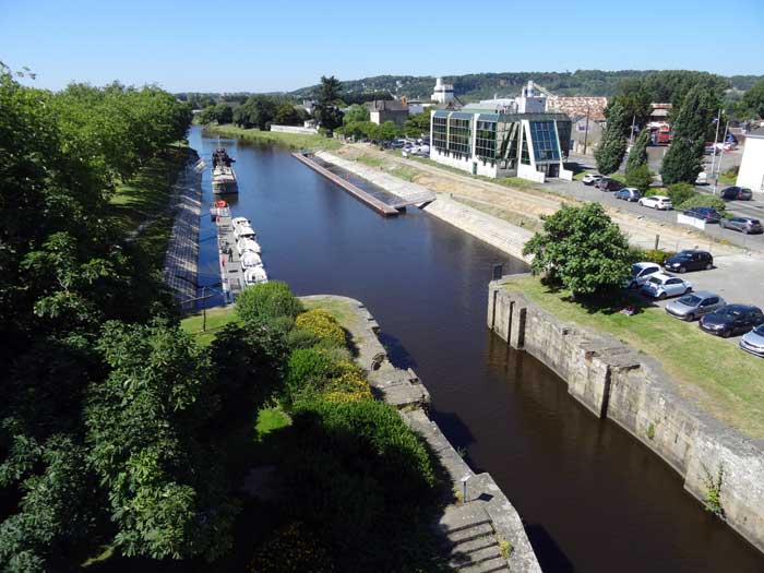 Vue sur l'aval port de Redon
