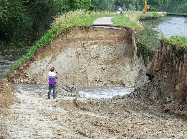 Rupture de berge