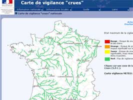 Carte vigilance de crues