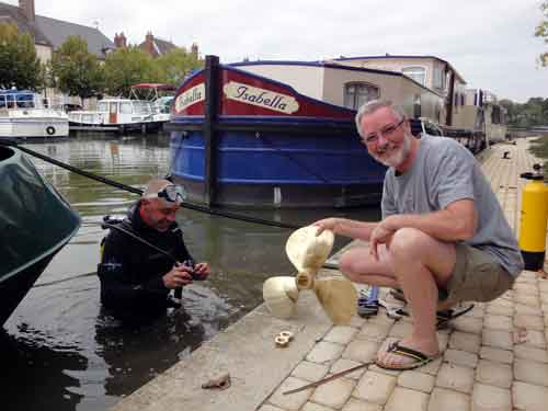 Le plongeur du canal